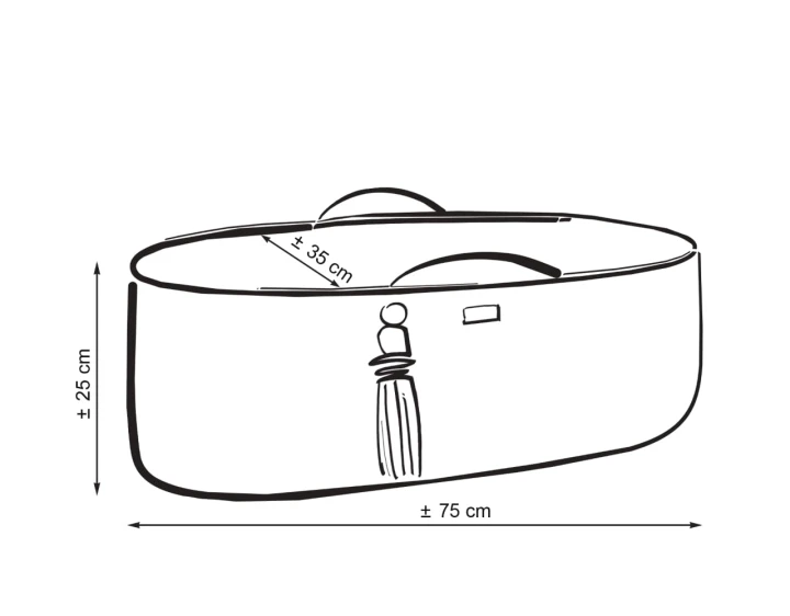 kosz mojżesza z materacem blush