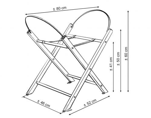 kosz mojżesza ze stojakiem