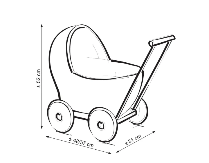 pierwszy wózek dla lalki