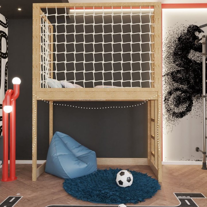 łózko na antresoli