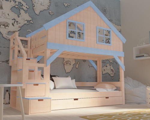 łóżko pietrowe dla dziewczynki