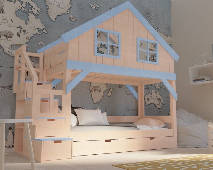 łóżko pietrowe dla dziewczynki