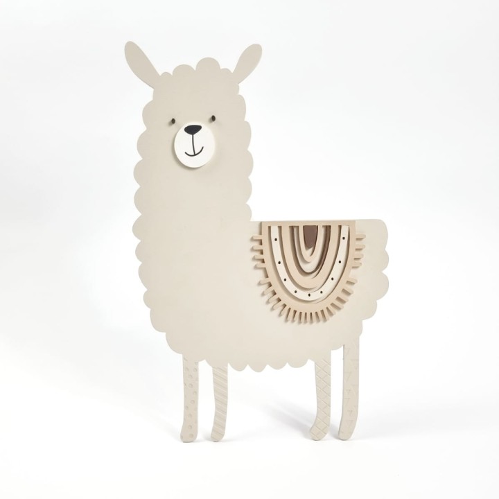 lampka-z-drewna-lama-bezowa