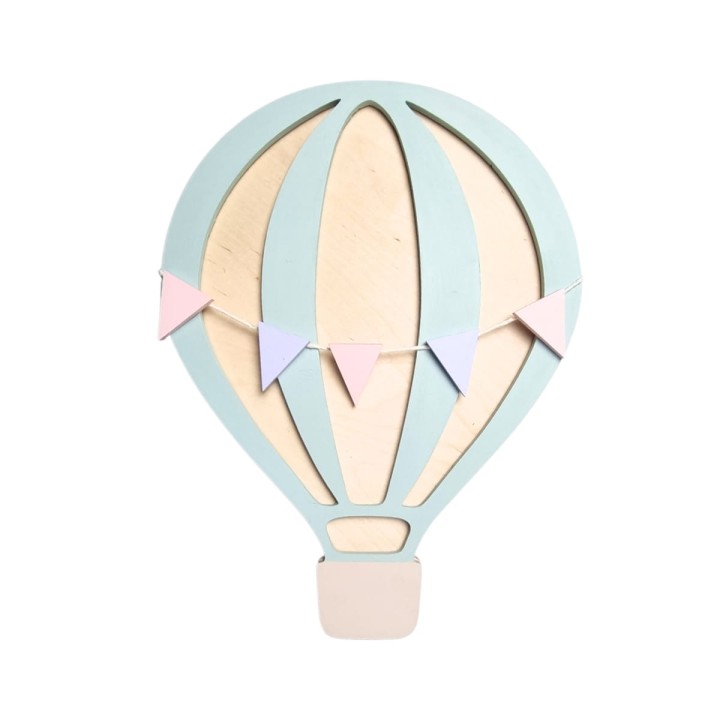 lampka z drewna balon