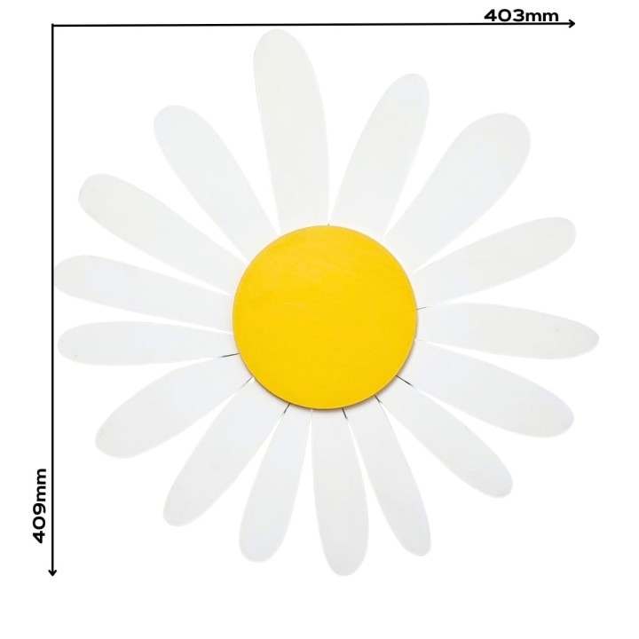 lampka z drewna stokrotka