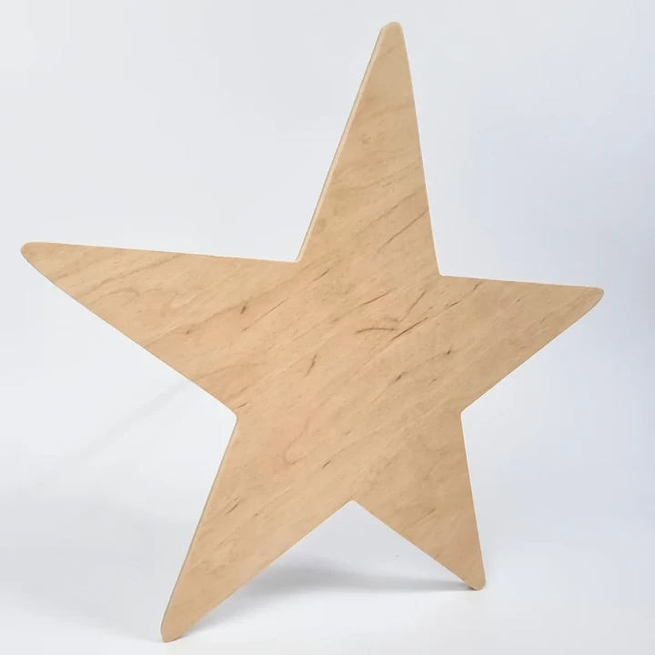 lampka nocna drewniana - gwiazdka