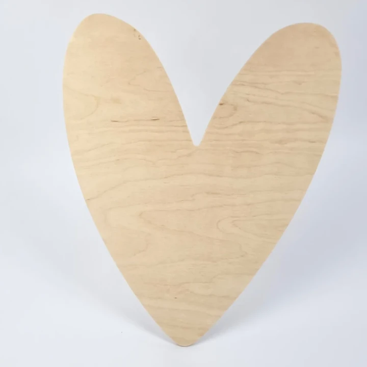 lampka nocna drewniana serce