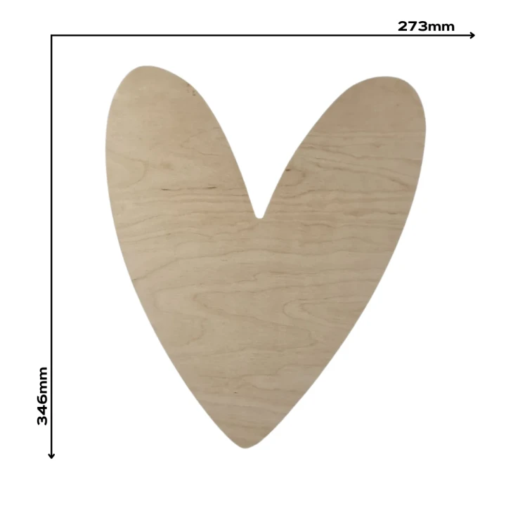 lampka nocna drewniana serce