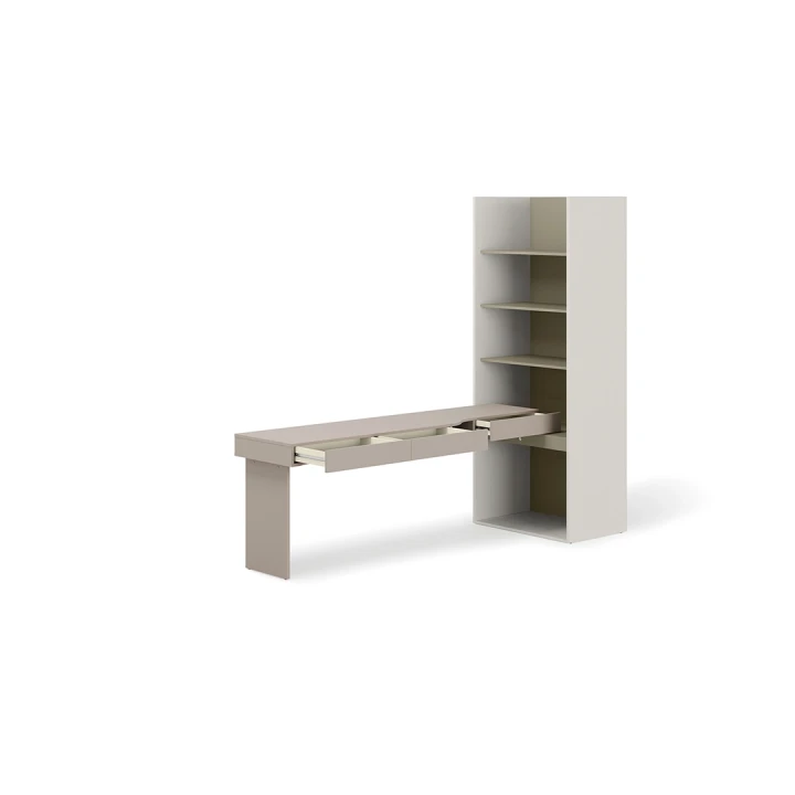 biurko z regałem woow