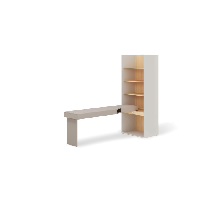 biurko z regałem woow