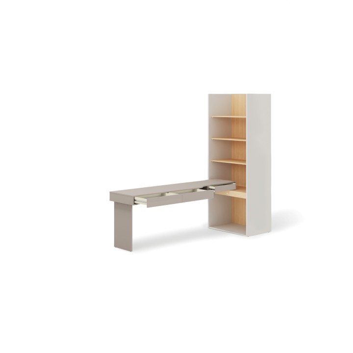 biurko z regałem woow