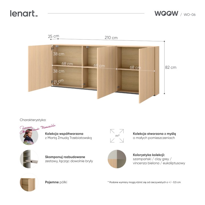 szafka wisząca potrójna woow