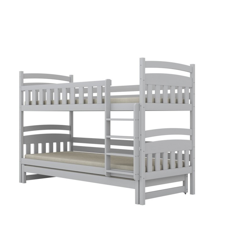 łóżko piętrowe z dodatkowym spaniem - Milo