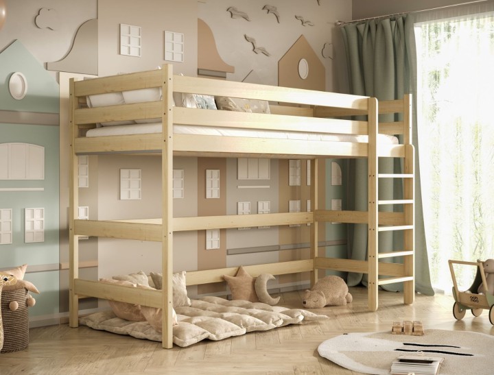 łóżko piętrowe na antresoli - nubo