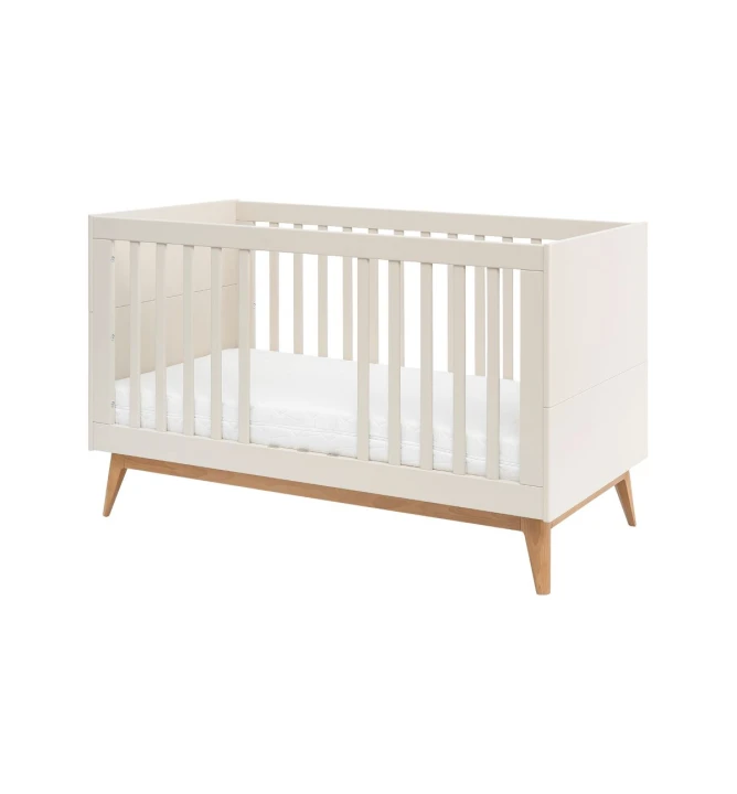 łóżeczko dziecięce Seth 140x70 z regulacją wysokości materaca i wyjmowanymi szczebelkami