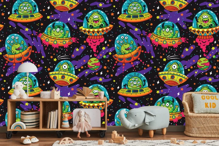 Fototapeta Kolorowe Zwariowane Ufo