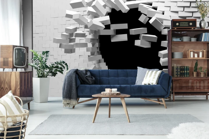 Fototapeta Ceglany Tunel 3D
