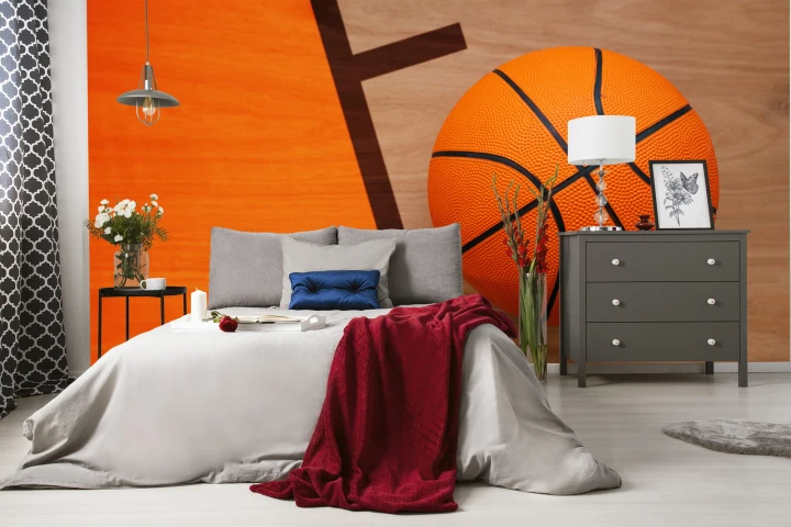 Fototapeta Piłka Koszykowa Na Boisku