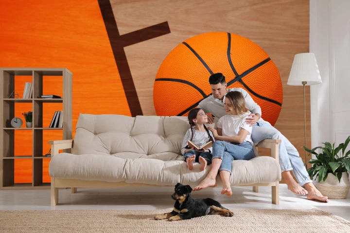 Fototapeta Piłka Koszykowa Na Boisku