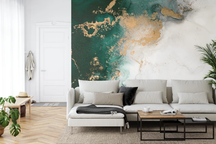 Fototapeta Marble Ink Abstract Art From Exquisite Original Painting For Abstract Background