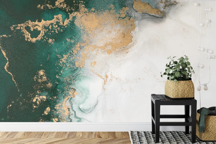 Fototapeta Marble Ink Abstract Art From Exquisite Original Painting For Abstract Background
