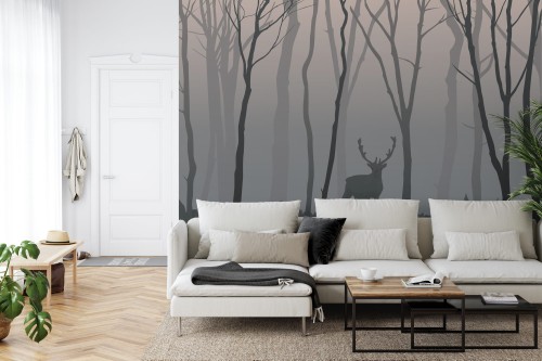 Fototapeta Jeleń W Lesie