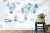 Fototapeta Animals World Map For Kids Wallpaper Design