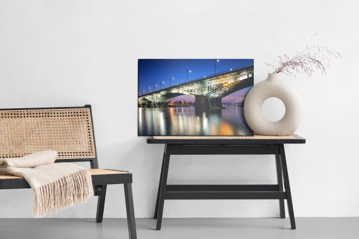 Obraz Na Płótnie Warszawskie Mosty Nocą