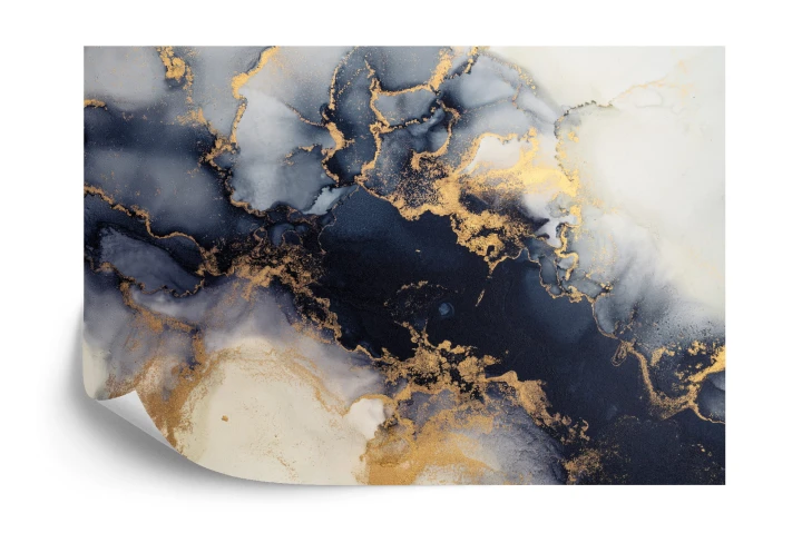 Fototapeta Marble Ink Abstract Art From Exquisite Original Painting For Abstract Background
