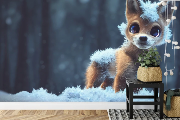 Fototapeta Red Fox In The Snow