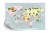 Fototapeta Animals World Map For Kids Wallpaper Design