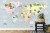 Fototapeta Animals World Map For Kids Wallpaper Design