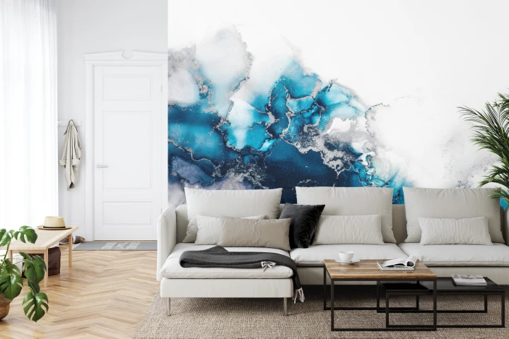Fototapeta Marble Ink Abstract Art From Exquisite Original Painting For Abstract Background