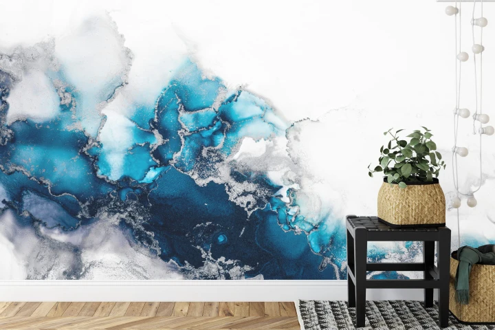 Fototapeta Marble Ink Abstract Art From Exquisite Original Painting For Abstract Background