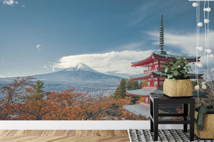Fototapeta Japońska Pagoda Jesienią