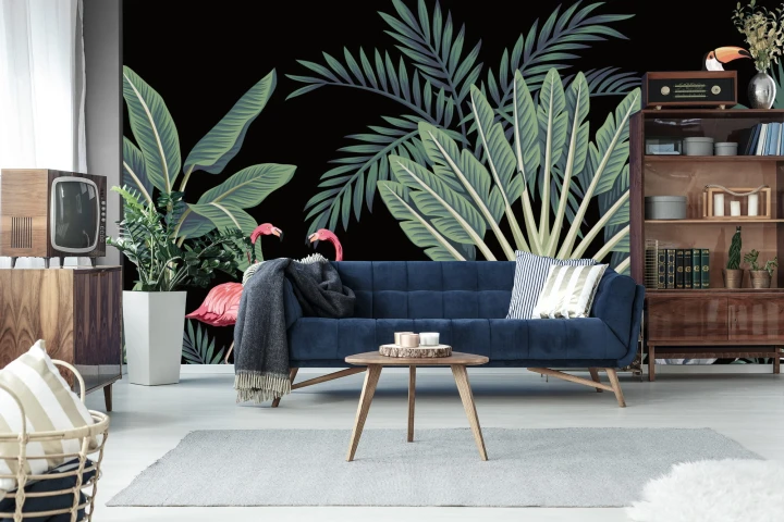 Fototapeta Egzotyczne Zwierzęta Wśród Palm