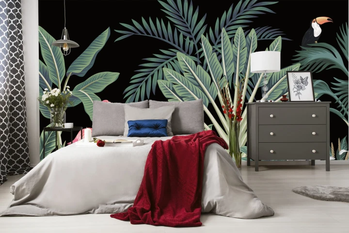 Fototapeta Egzotyczne Zwierzęta Wśród Palm