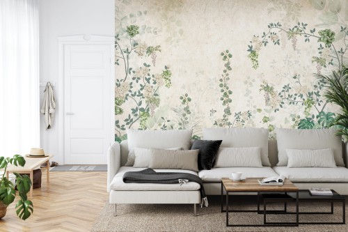 Fototapeta Tropical Trees And Leaves For Digital Printing Wallpaper, Custom Design Wallpaper - 3D
