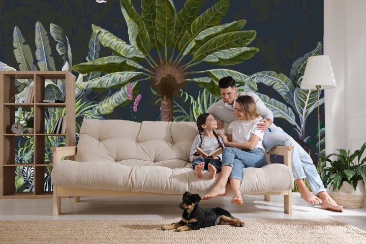 Fototapeta Zwierzęta Wśród Palm I Roślin