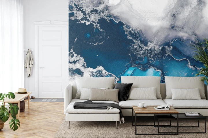 Fototapeta Marble Ink Abstract Art From Exquisite Original Painting For Abstract Background