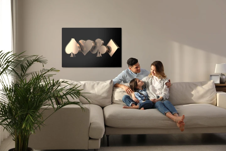 Obraz Na Płótnie Symbole Kart 3D