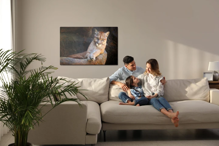 Obraz Na Płótnie Puma W Naturalnym Środowisku