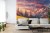 Fototapeta Awesome Alpine Highlands In Sunny Day. Scenic Image Of Fairy-Tale Landscape With Colorful Sky Under Sunlit, Over The Majestic Rock Mountains. Wild Area. Megical Natural Background. Creative Image