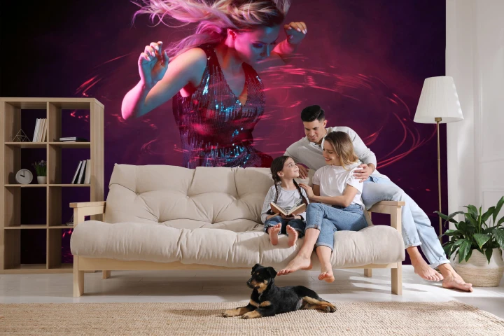Fototapeta Młoda Kobieta W Tańcu