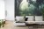 Fototapeta Dark Rainforest, Sun Rays Through The Trees, Rich Jungle Greenery. Atmospheric Fantasy Forest. 3D