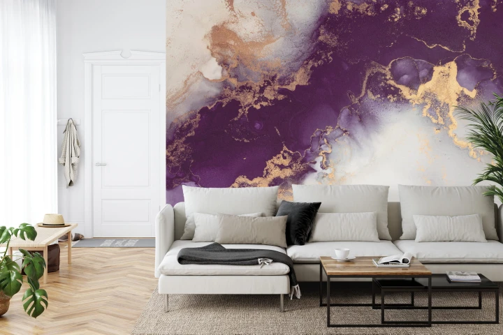 Fototapeta Marble Ink Abstract Art From Exquisite Original Painting For Abstract Background