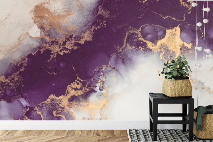 Fototapeta Marble Ink Abstract Art From Exquisite Original Painting For Abstract Background