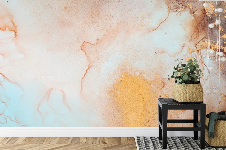 Fototapeta Marble Ink Abstract Art From Exquisite Original Painting For Abstract Background