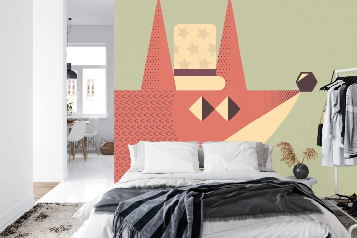Fototapeta Of A Fox With A Hat