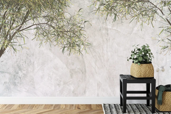 Fototapeta Tropical Trees And Leaves For Digital Printing Wallpaper, Custom Design Wallpaper - 3D